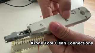 How to use the Krone Punch Down Tool for the Krone Module