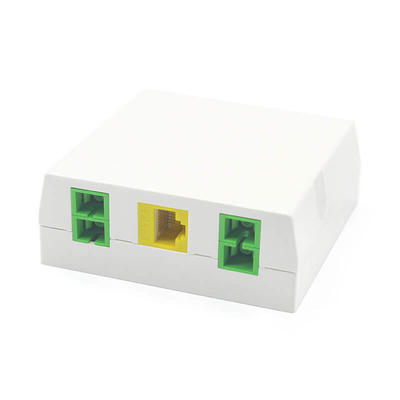 4 Ports Self Clip Fiber Optic Terminal Socket SC Adapters For Wall Mounted