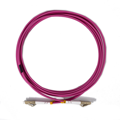 Indoor LC PC Duplex Fiber Optic Multimode Patch Cord 3.0mm