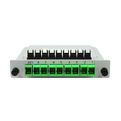 1*8 1*16 1*32 1*64 G657A Cassette Box PLC Fiber Optical Splitters SC APC/UPC