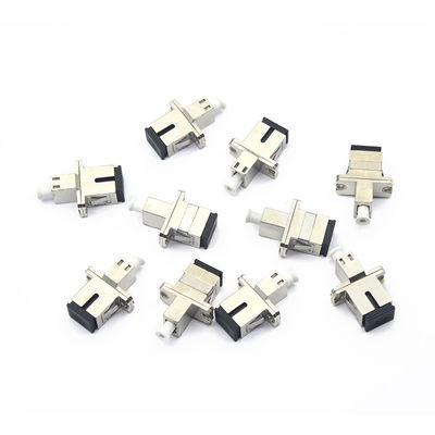 Storage Temp. -40°C to 85°C Metal Case SC UPC to LC UPC Simplex Fiber Optic Adapter with Flange