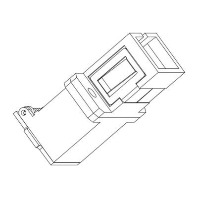 High Durability SC Fiber Optic Couplers with Filp Auto Shutter and Flange