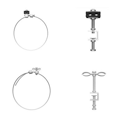 Hot Dip Galvanized Flat Iron Down Lead Clamp for Tower Used Conductor Clamp of Cable