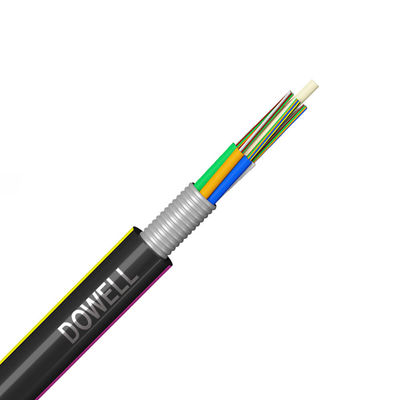 Water Resistant Fiber Optic Cable Crush Resistant With Double Jacket