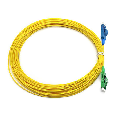 Versatile Fiber Optic Patch Cord LC APC to LC UPC SM Uniboot G652D for High-Speed Data Transmission