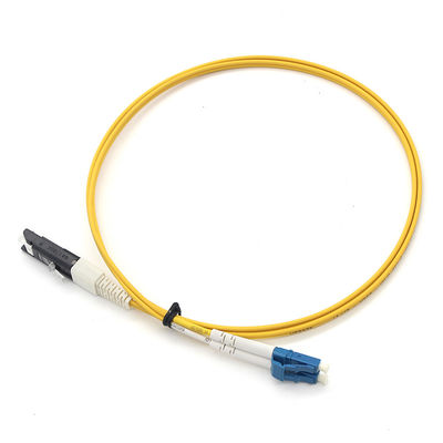Single Mode Fiber Optic Patch Cord with PVC Duplex LC UPC to VF45 for Fiber Broad Band Solutions