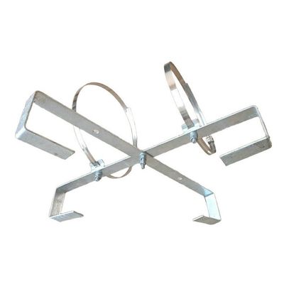 Galvanized Steel Fiber Optic Electric Cable Storage Assembly On Steel Pole