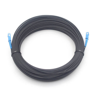 Indoor 1 Core 2 Cores 2.0x3.0mm SC UPC To SC UPC FTTH Drop Cable Patch Cord LSZH