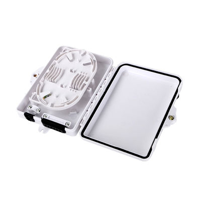 6 Cores Fiber Optic Distribuction Box White Case ABS For Outdoor Use