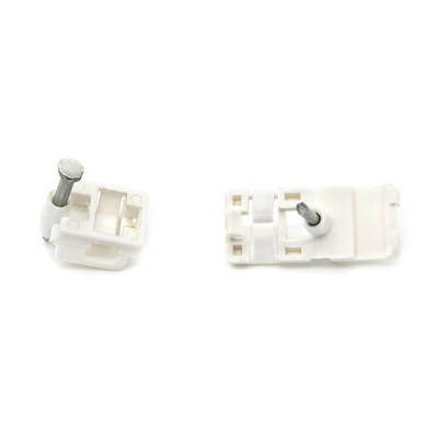 Steel Nail Ftth Plastic Drop Wire Fiber Cable Clip White And Black Color