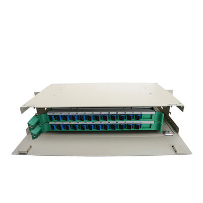 2U 19 Inch 12/24 Core Full Box Fiber Optic Distribution Frame Patch Panel ODF