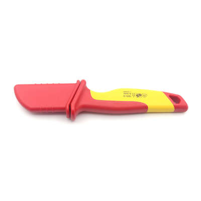 50mm VDE Insulating Electrical Knife Red/Yellow for Cable Stripping