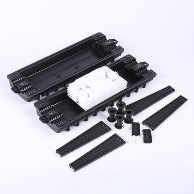 48 Cores Inline Type Fiber Optic Splice Closure 2 In 2 Out Waterproof