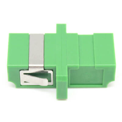 FTTH LC APC Duplex Fiber Optic Adapter with 0.2dB Insertion Loss and 500 Cycle Durability for CATV Systems