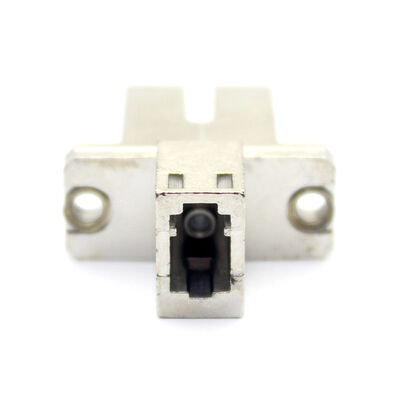 SC UPC to LC UPC Simplex Fiber Optic Coupler with Metal Case Flange and 0.2dB Insertion Loss for 500 Cycles