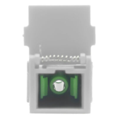 Fiber Optic SC Adapter with Flip Auto Shutter, 0.2 dB Insertion Loss, and 500 Cycle Durability
