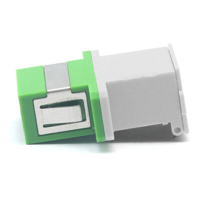 Fiber Optic SC Adapter with Flip Auto Shutter, 0.2dB Insertion Loss, and 500 Cycle Durability Flange