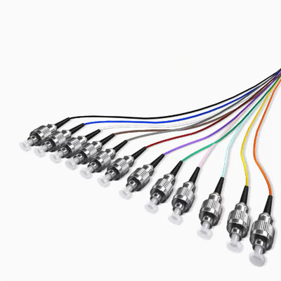 FTTH SC/LC/ST/FC Singlemode/Multi-mode 12-core Bundled Fiber Pigtail