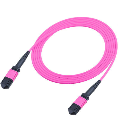 8 Cores 12 Cores MPO OM4 Fiber Optic Patch Cord