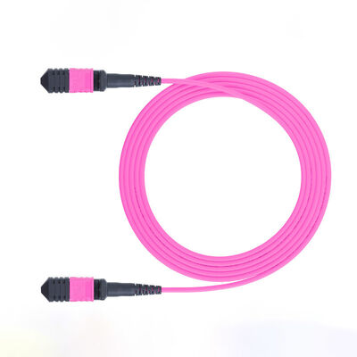 8 Cores 12 Cores MPO OM4 Fiber Optic Patch Cord