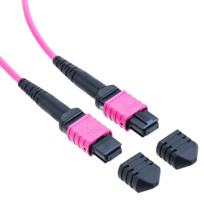 8 Cores 12 Cores MPO OM4 Fiber Optic Patch Cord