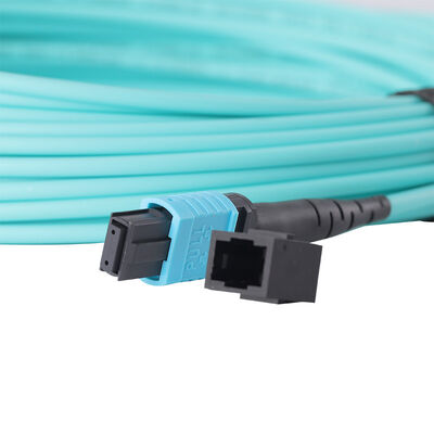 12/8/24 Fibers MPO to MPO OM3 Multimode Fiber Optic Patch Cord