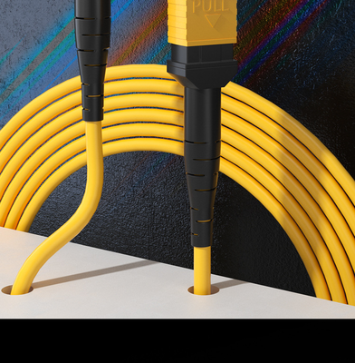 5G Telecommunication ≤0.5dB 8/12/24 Cores Single Mode MPO to MPO Fiber Patch Cord