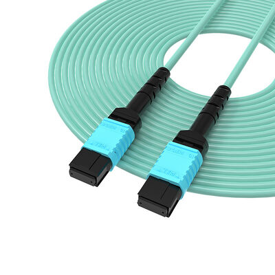 LSZH OM4/OM3 MPO-MPO Multimode Female  Fiber Optic Patch Cord