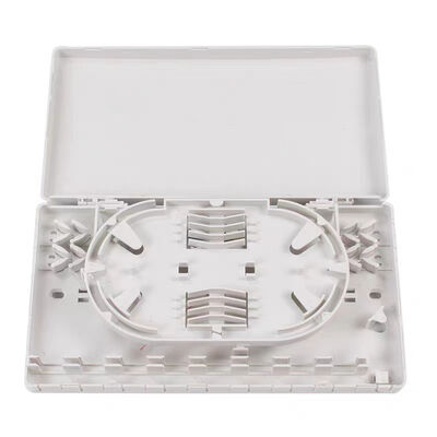 8 Core ABS Plastic Wall Mount Fiber Optic Faceplate for FTTH Termination Box