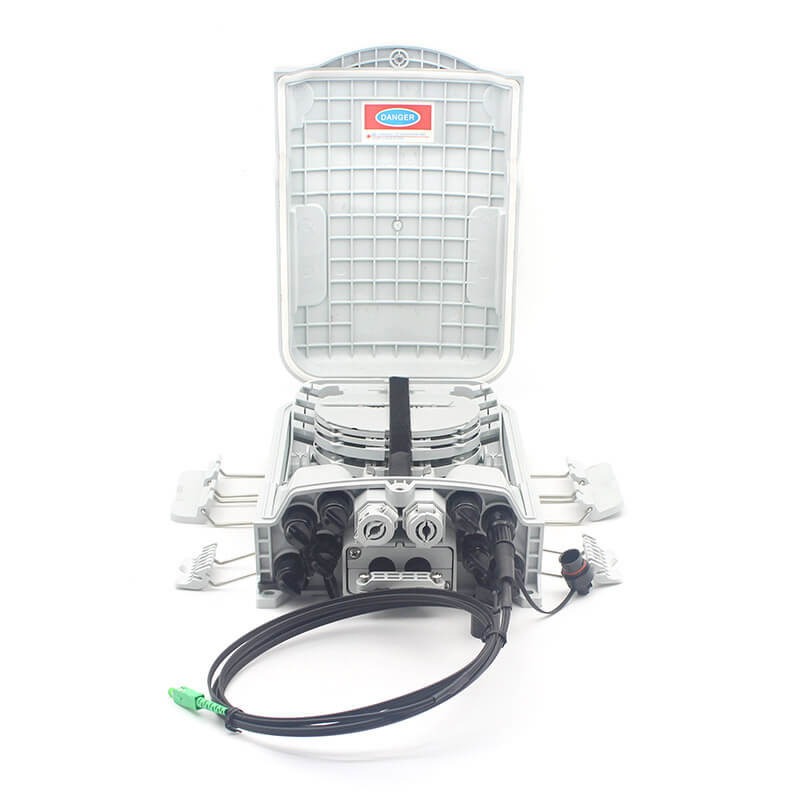 FTTH Fiber Optic 8 Port Waterproof Terminal Box For Both Indoor Outdoor IP65 Waterproof