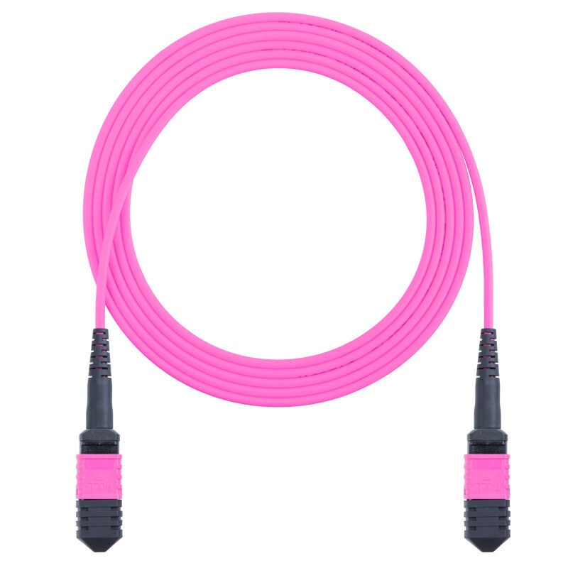 8 Cores 12 Cores MPO OM4 Fiber Optic Patch Cord