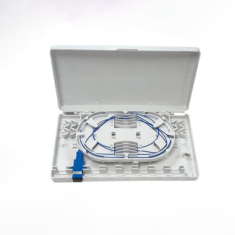 8 Core ABS Plastic Wall Mount Fiber Optic Faceplate for FTTH Termination Box
