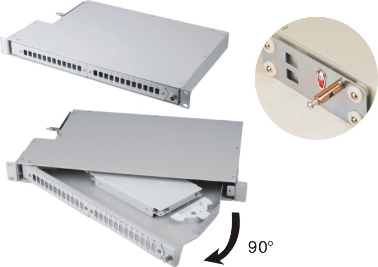 Rotatable Fibre Optic Termination Panel Odf Telekom Fiber To The
