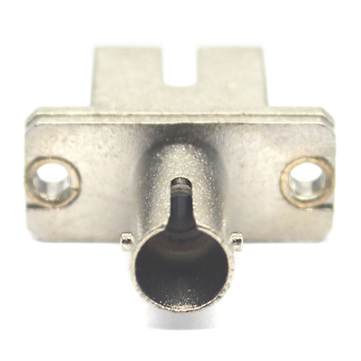 Low Insertion Loss SC UPC to ST UPC Simplex Optical Adapter in Metal Case with Flange