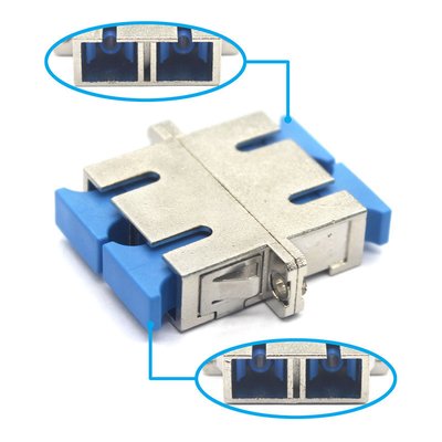 CATV System SC/UPC SX DX Single Mode Adaptor with Flange and 0.2dB Insertion Loss