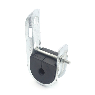 UV Protected Neoprene Inset Material Galvanized Steel Suspension Clamp for ADSS Cable