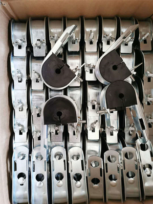 UV Protected Neoprene Inset Material Galvanized Steel Suspension Clamp for ADSS Cable