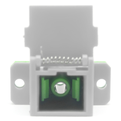Storage Temp. 40°C to 85°C SC APC Optic Fiber Adaptor with Filp Auto Shutter and Flange