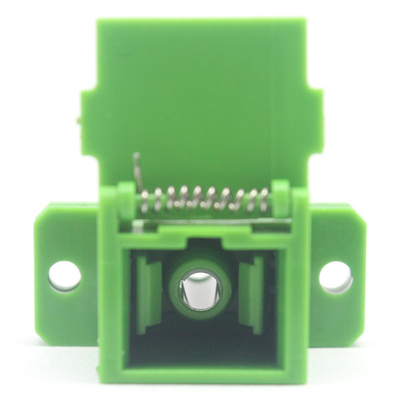 High Durability SC Fiber Optic Couplers with Filp Auto Shutter and Flange