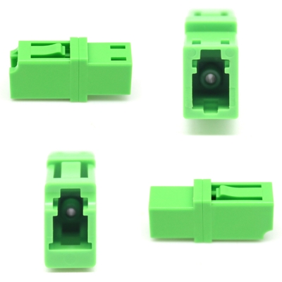 FTTH Singlemode Simplex Green LC APC Fiber Optic Adapter with and Loading Test ≥ 70 N