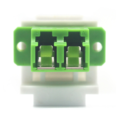 Optical Fiber LC APC Duplex Keystone Adapter with Inner Shutter CATV System Essential