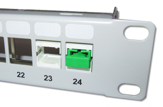 Optical Fiber LC APC Duplex Keystone Adapter with Inner Shutter CATV System Essential