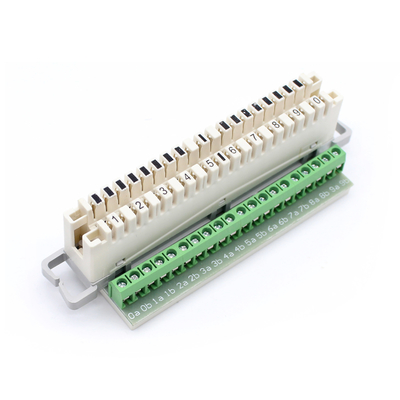 20 Pins Screw Terminal Block Krone Lsa Disconnection Module Content 1 pcs