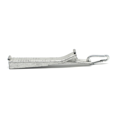 FTTH Telecom Outdoor Steel Drop Cable Tension Clamp 165*15*30mm and 57g for Outdoor