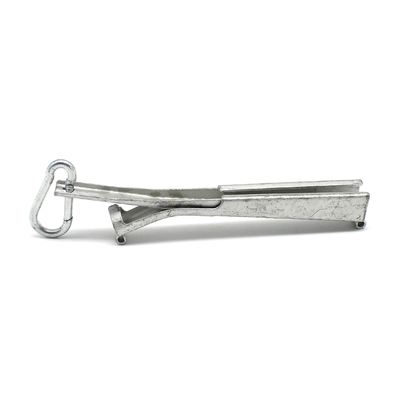 FTTH Telecom Outdoor Steel Drop Cable Tension Clamp 165*15*30mm and 57g for Outdoor
