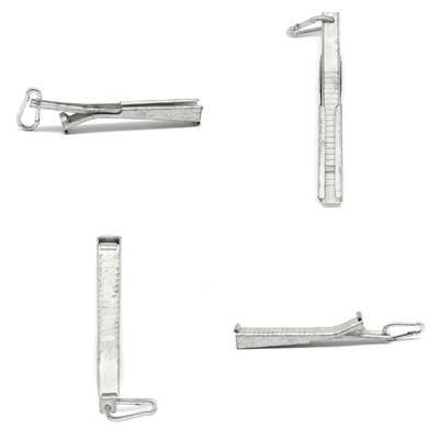 FTTH Telecom Outdoor Steel Drop Cable Tension Clamp 165*15*30mm and 57g for Outdoor