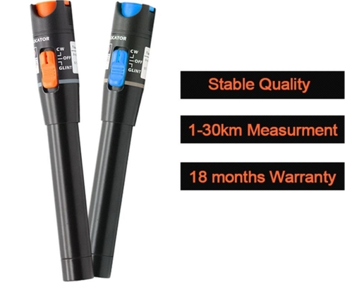 Optic Fiber Red Light Pen 10mw Visual Fault Locator 50km VFL 30 KM Time 1 year 1 Time