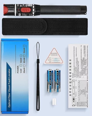 Optic Fiber Red Light Pen 10mw Visual Fault Locator 50km VFL 30 KM Time 1 year 1 Time