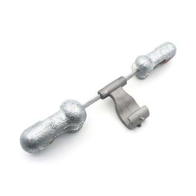Galvanized Steel Power Clevis Ball Eye Fittings for Overhead Right Angle Hanging Ring