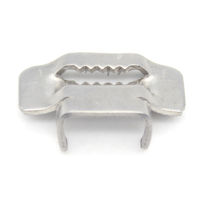 Stainless Steel 1/4 Inch Width*0.12 mm Thickness 100 Pcs Pack Ear-lock Banding Strap Buckle